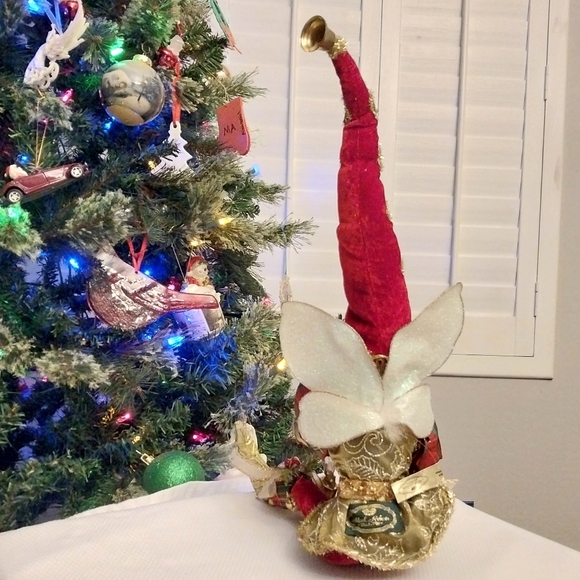 Mark Roberts Christmas Fairy Elf Blue Twinkling Eyes with Bells on - Picture 11 of 13